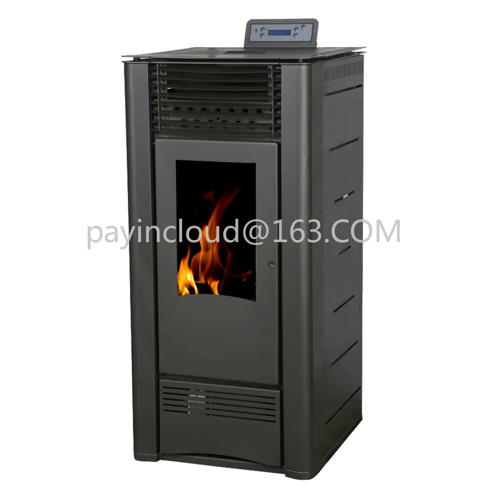 Black Cast Iron Indoor Heating-Equipment Gas Wood Pellet Sto