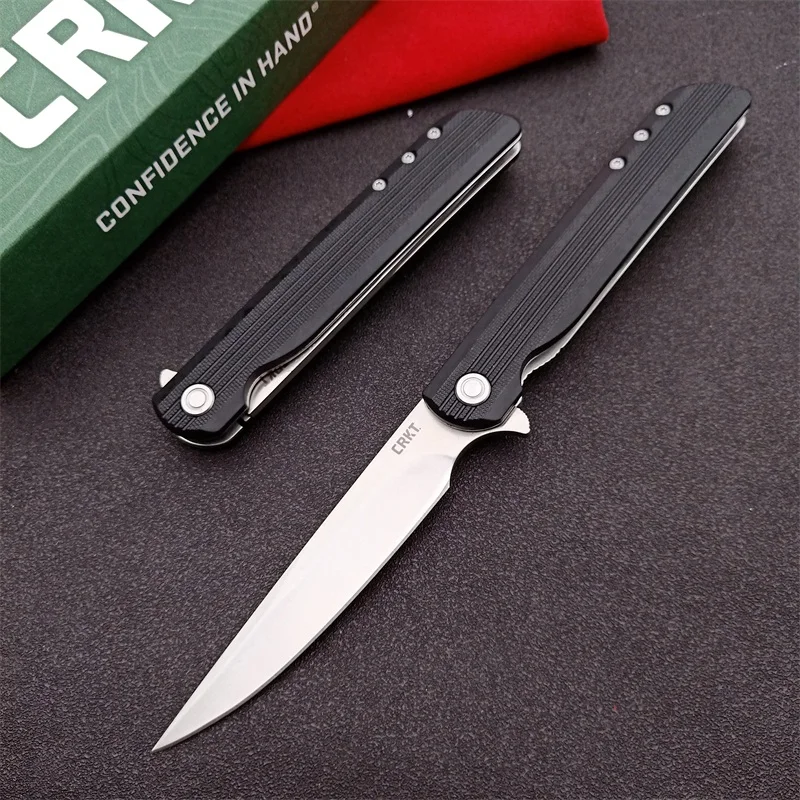

CRKT-LCK Folding Knife Nylon Handle 8Cr13MoV Blade Pocket Tactical Survival Knife Outdoor Camping Hunting Knife EDC Multi Tools