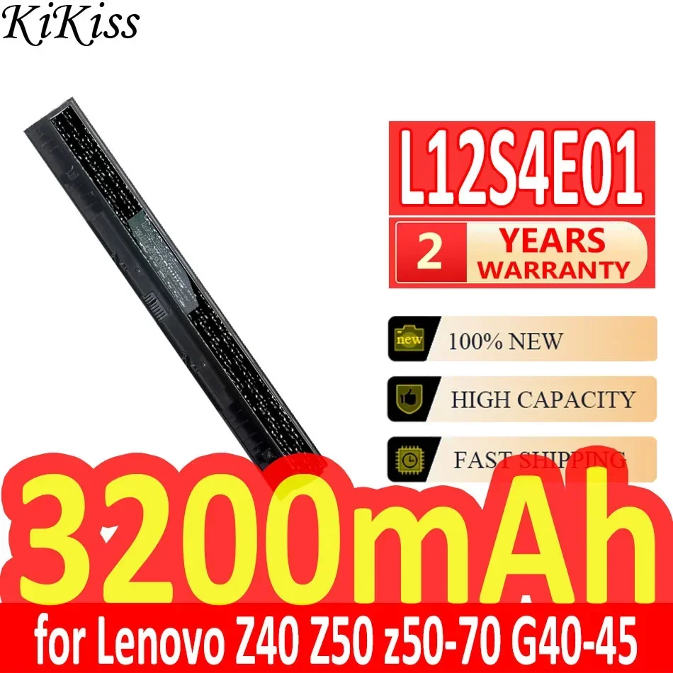 Сменный аккумулятор KiKiss 3200 мАч L12S4E01 для Lenovo Z40 Z50 z50-70 G40-45 G50-30 G50-70 G50-75 G50-80 G400S G500S