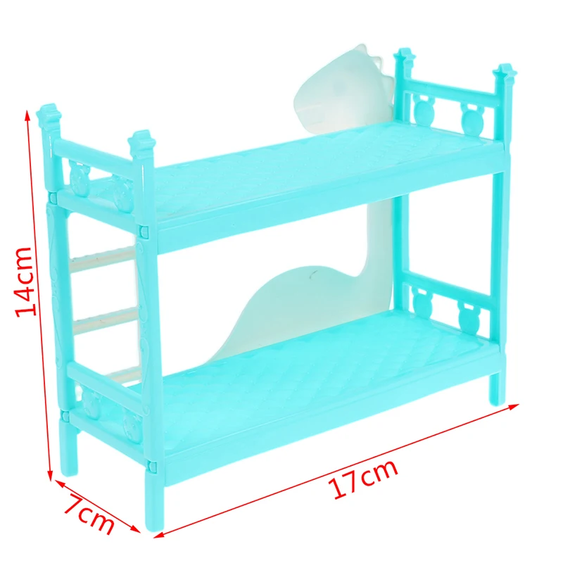 Hot sale 1 Set Doll House Mini Bedroom Children Mini Double Bed Furniture Scene Toy for Child Kids Gift images - 6