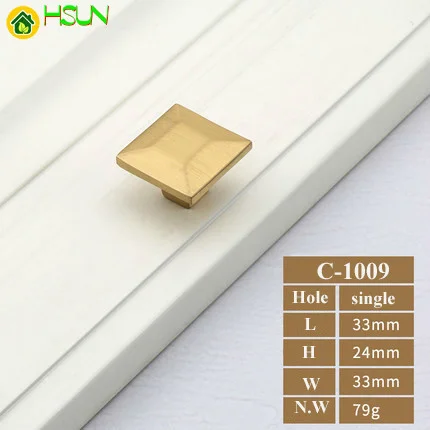 1 шт. латунные ручки для кухонного шкафа |