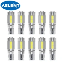 10pcs w5w led t10 led bulbs 5630 10smd for car parking position lights interior map dome lights 12v white auto lamp 6500k white
