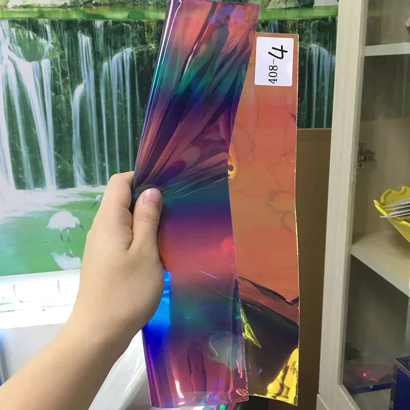 46x135 см Переливающаяся прозрачная виниловая пленка из ТПУ искусственная кожа для