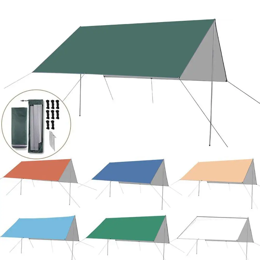 

Outdoor Tent Shade Waterproof Sunshade Uv Resistant Oxford Cloth Outdoor Camping Tourist Beach Sun Shelter