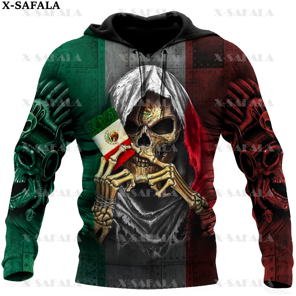 

Custom Name Aztec Mexican Skull New Mexico Eagle 3D Printe Hoodie Man Female Zipper Pullover Sweatshirt Hooded Jersey-13