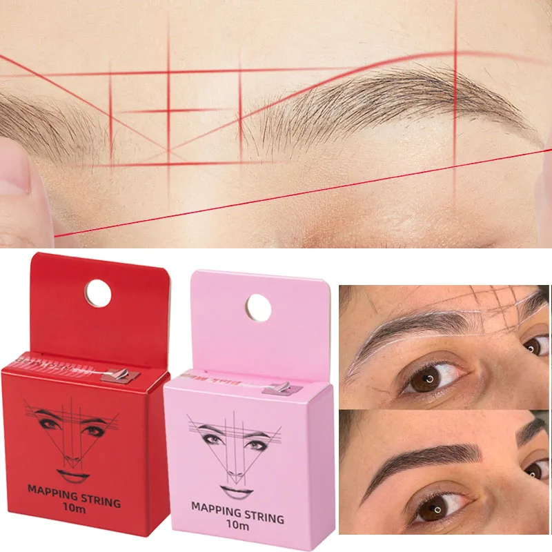 

Brow Mapping String for Eyebrow Tattoo Supplies Pre Inked Mapping Thread Long Lasting Body Makeup Tools Accessories Wholesale