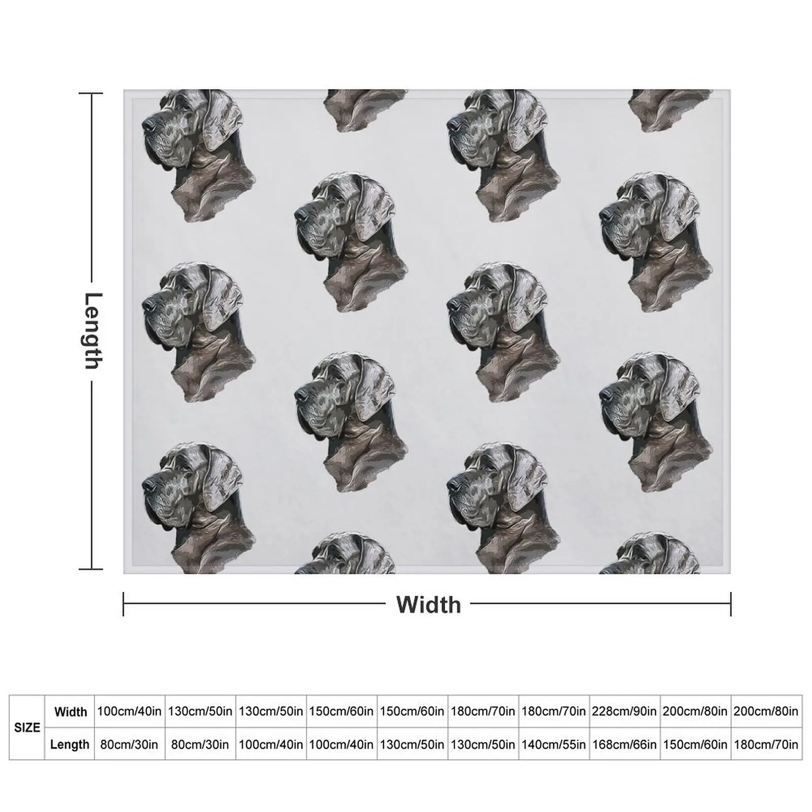 Great Dane Blue Beauty плед