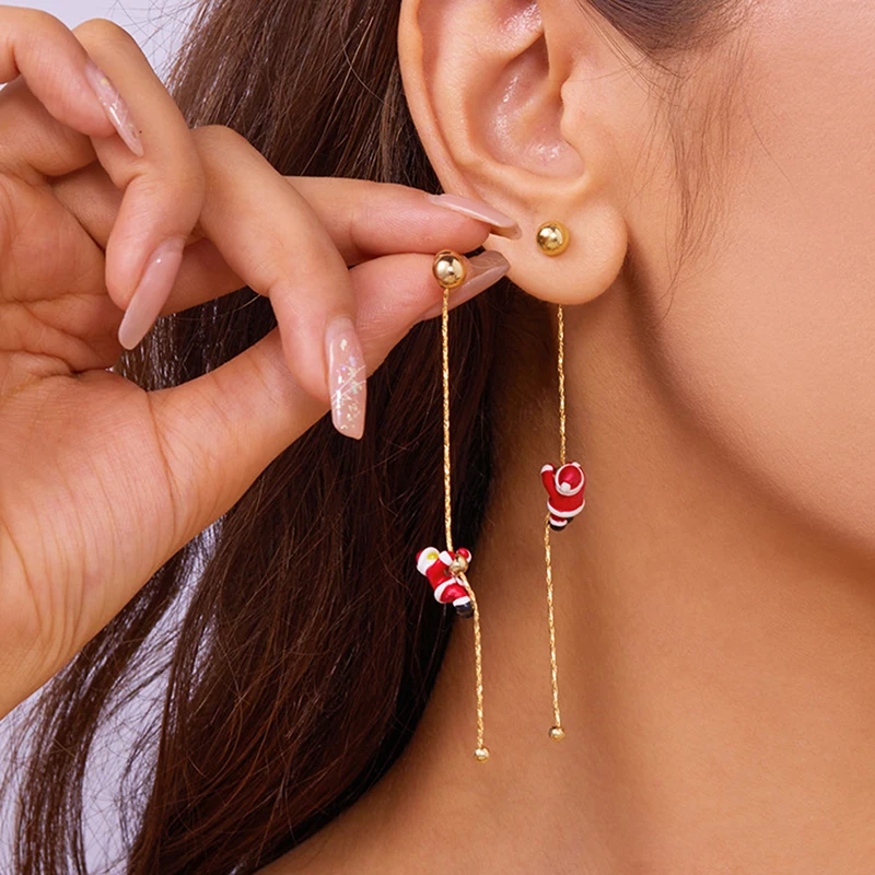 1 пара асимметричных снежинок Санта-Клауса рождественские ботинки шляпа