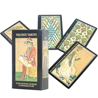 the large size spacious tarot hot selling classic boxed tarot cards high quality full english party divination visconti tarot