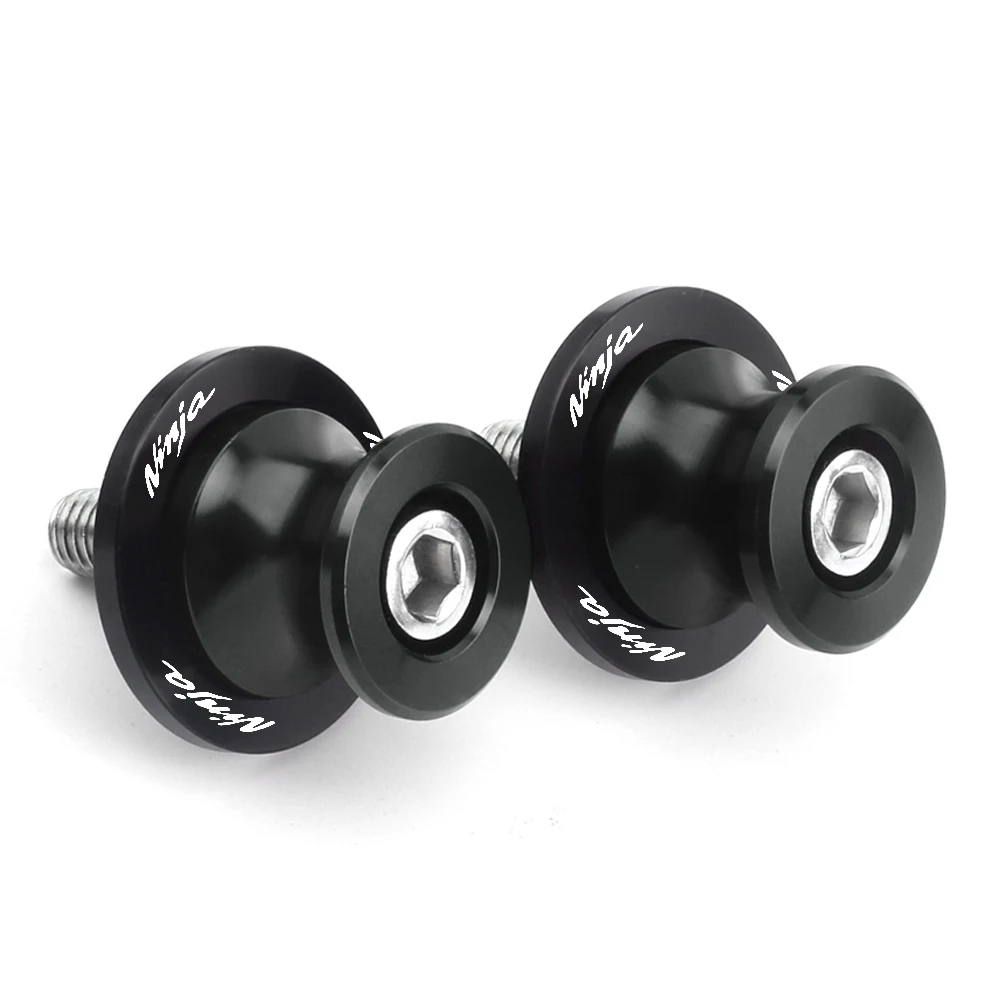 

Для мотоциклов Kawasaki Ninja 250 300 400 500 650 1000SX 1100SX: Слайдеры-фиксаторы маятника, винты-болты для подставки, аксессуары для мотоциклов, 1 пара