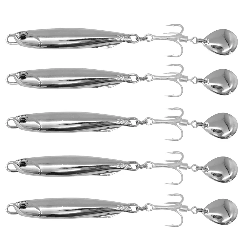 

Fishing Lure Mackerel Fish 15g 20g 30g VIB Bait Long Cast Spin Bait Rotation Spoons Artificial Metal Lures 1 Piece Sale