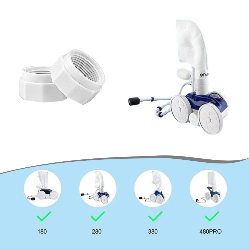 

12 Pcs For Polaris 280 380 180 Pool Cleaner Inlet Hose Connector Screw Nut Suction Pipe Cleaning Fittings With Original