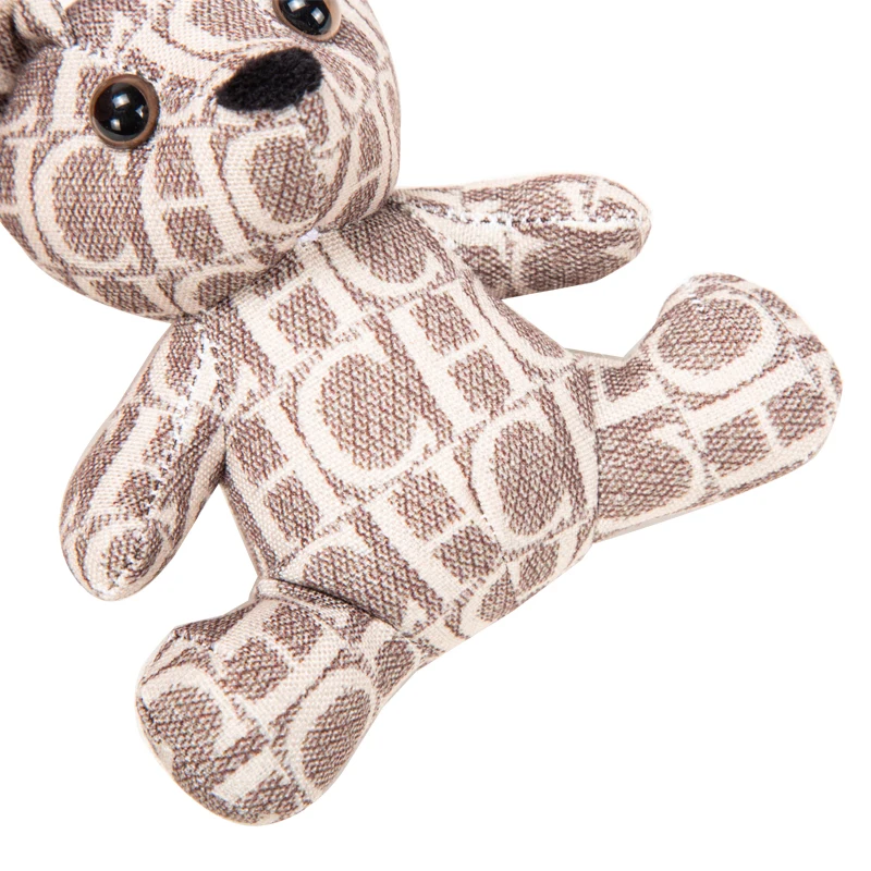 CHCH 11cm Kawaii Mini Cute Bear Rabbit Dog Plush Keychain Toys Soft Cotton Key Chain Toy for Girls and Kids