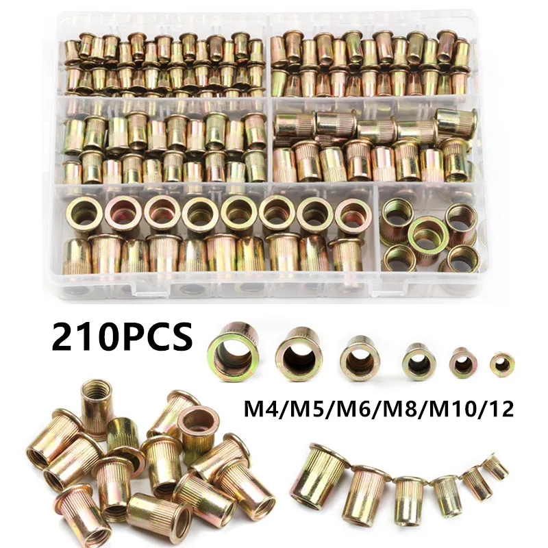 

210 шт., заклепочные гайки из углеродистой стали