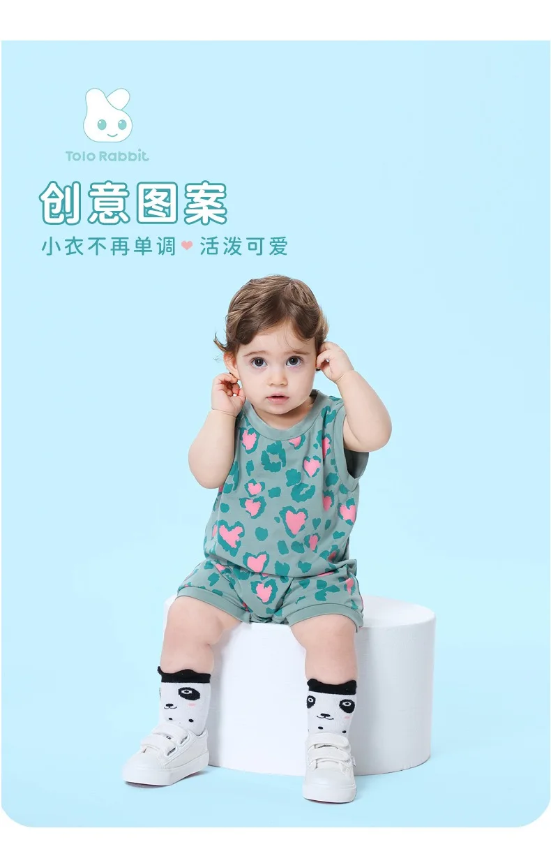 

Красочный детский комбинезон для новорожденных девочек и мальчиков, летний Боди, хлопковый костюм с милым рисунком в виде хвоста динозавров