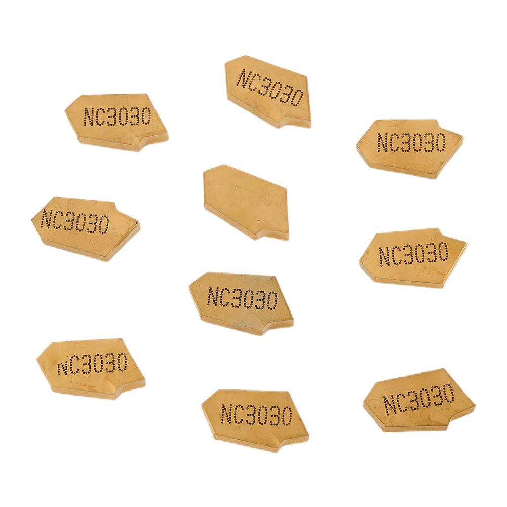 

Semi-finishing 3mm 10Pcs Steel Insert GTN-3 Gold SP300 NC3020 ZQMX3N11-1E YBC251 Useful Durable Tool Kit Parts