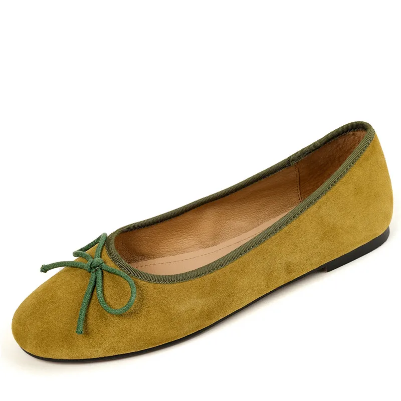 

Sheep Suede Charm Sexy Retro Women's Single Shoes Zapatos Mujer Elegantes Con Tacones Bajos Zapatos De Mujer Envío Gratis