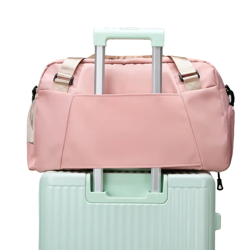 Fitness Travel Bag Contrast Color Dry and Wet Separation Sports Yoga Bag Beach Travel Shoe Travel Bag Travel Boarding Bag travel