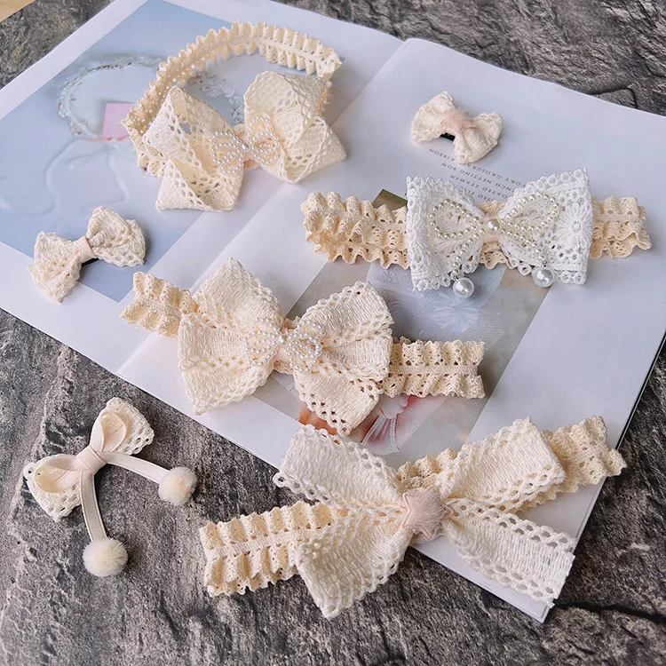 

2 шт./компл. Детские аксессуары для волос с цветочным рисунком для детей ясельного возраста эластичные повязки на голову высокого качества п...