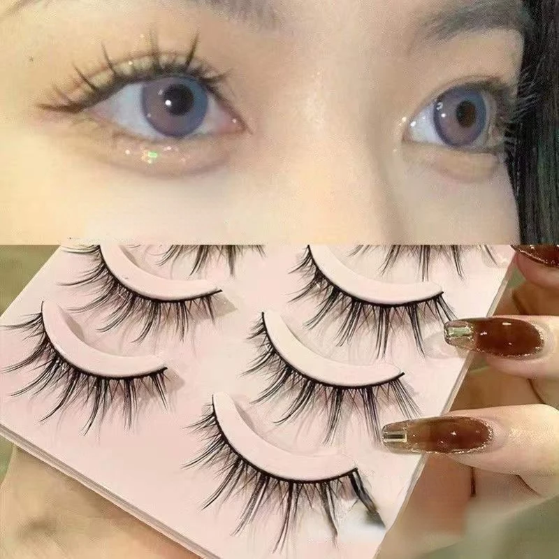 

Little Devil Thick Natural Simulation Cos Eyelashes Eyes Extension False Eyelashes Bundles Single Cluster Segmented Lashes Women