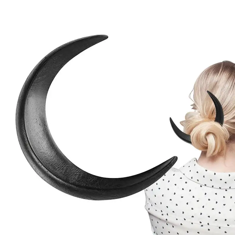 

Moon Hair Pin Chinese Hairpin Decorative Handmade Barrettes Hair Styling Tool Hair Accessories For Thick Long Hair Party