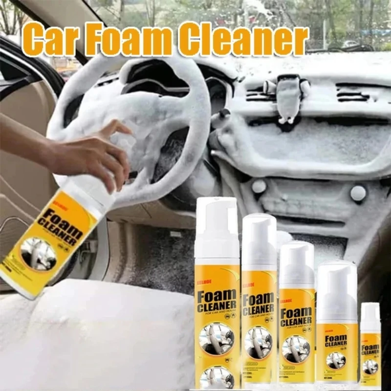 

Car Foam Cleaner Interior Panel Seat Leather Ceiling Clean Wash Spray Agent Multipurpose Home Foam Dust Remover 30/60/100/150ML