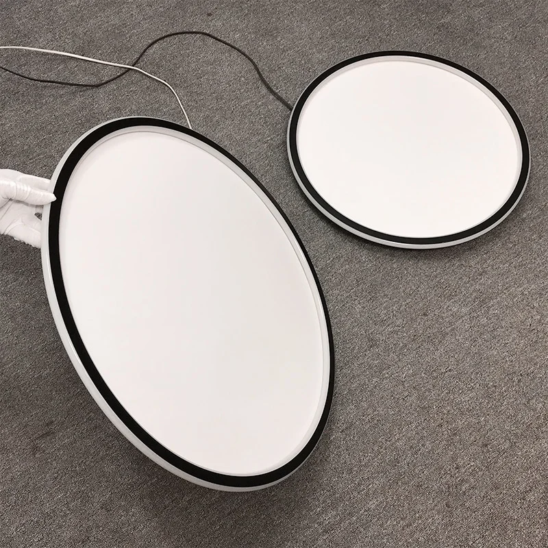 $32.90 Nordic Round Led Ceiling Lights for Living Room Bedroom Decor Fixtures Study Balcony Kitchen Black Surface Mounted Luces Dimming