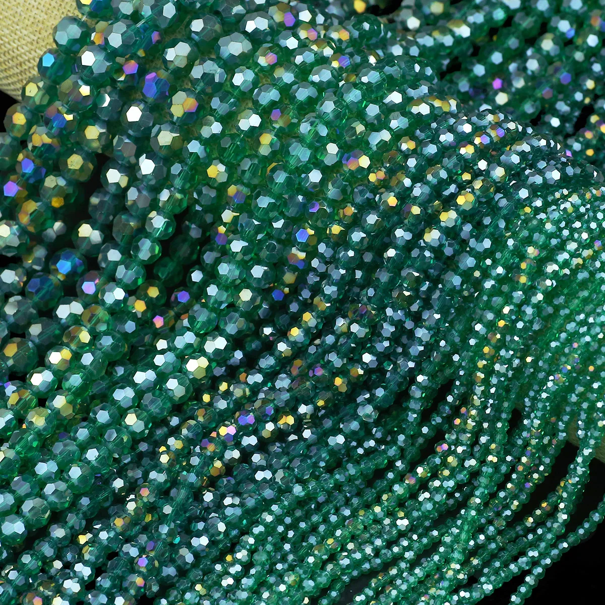 Зеленый австрийский хрустальный бисер с отверстием 3/4/6/8/10 мм