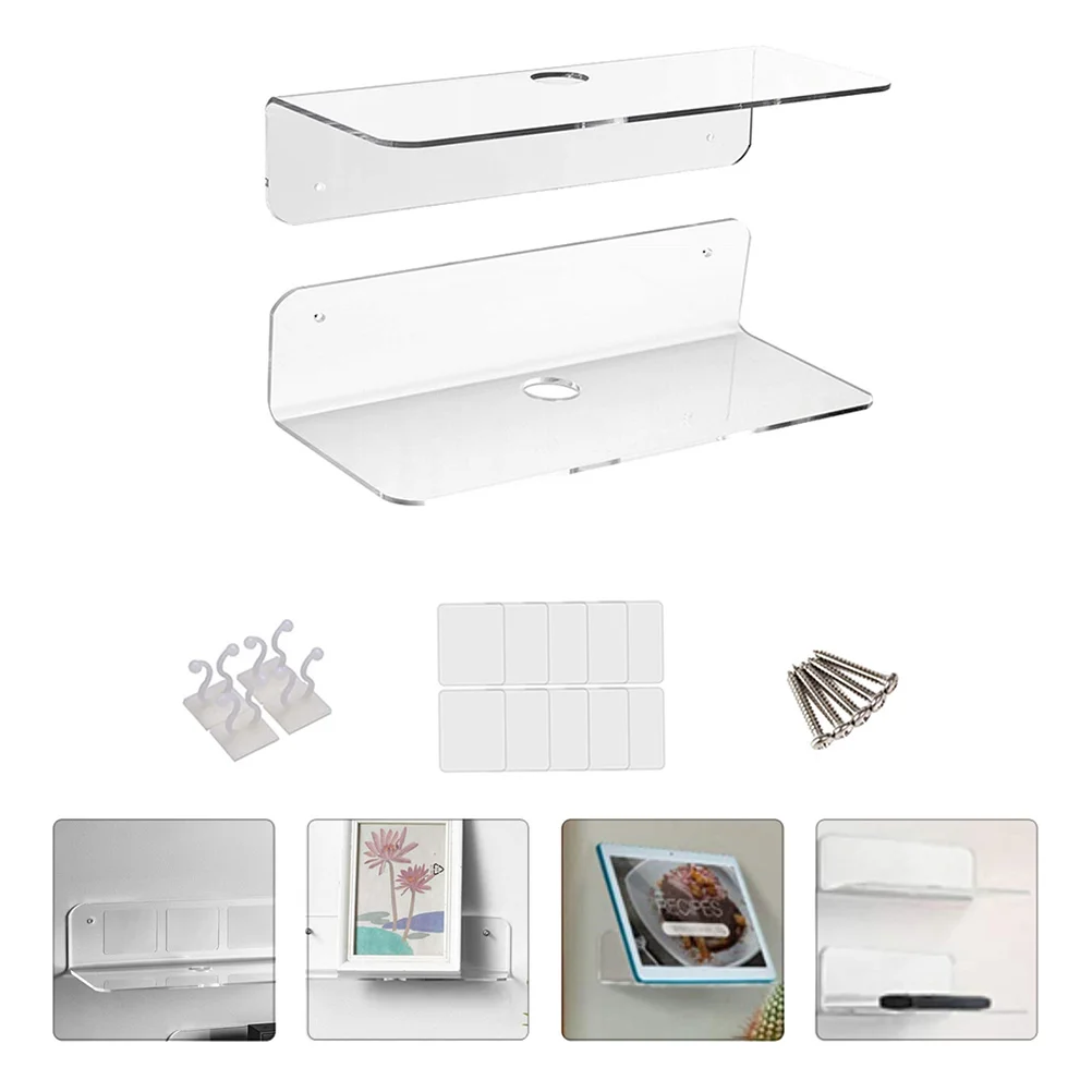 

1 Set of Speaker Rack Wall Storage Rack Sound Storage Shelve Speaker Bracket for Wall Home Storage