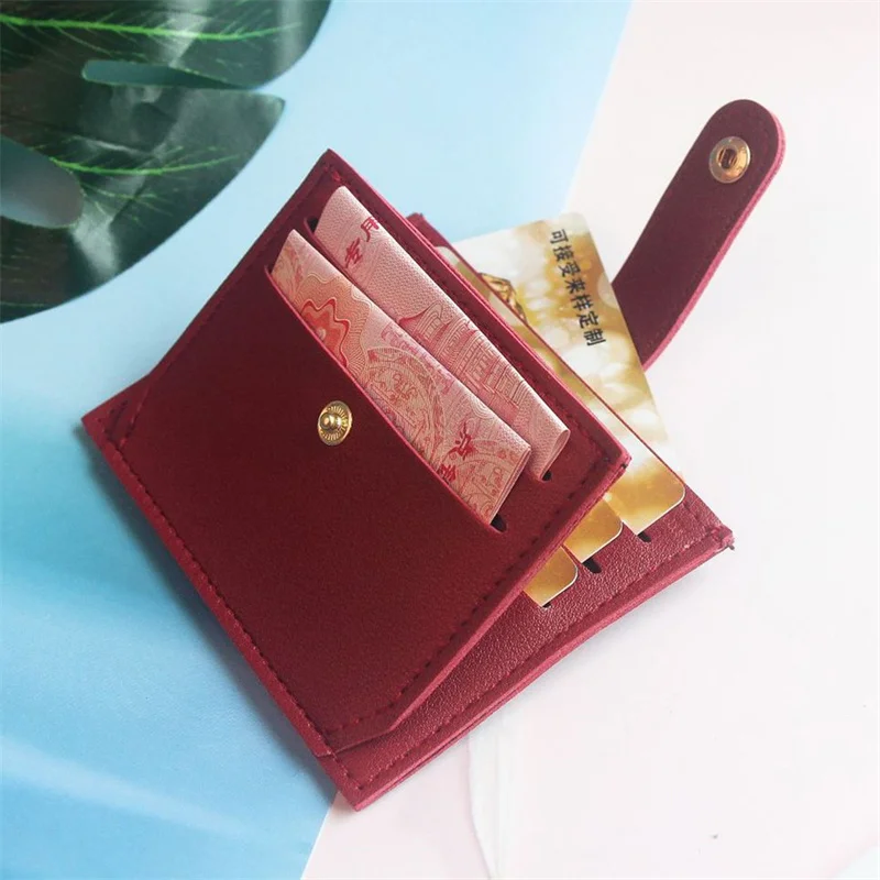 

Classic Women's Wallet Short Coin Purse Fashion PU Leather Multi-card Bit Card Holder Mini Clutch For Girl