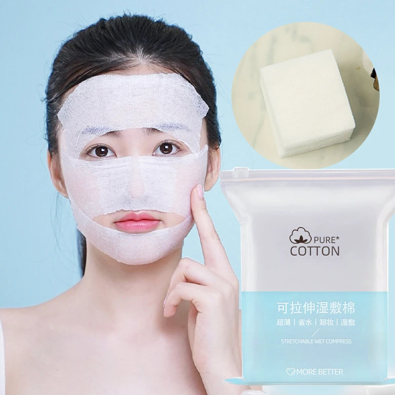 

200Pcs/Pack Disposable Stretchable Cleansing Makeup Cotton Wipes Thin Makeup Remover Pads Ultrathin Face Cleansing Paper Make Up