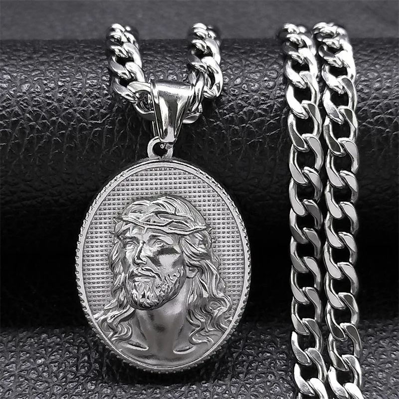 Древний греческий стиль модное креативное мужское ожерелье кулон с Иисусом
