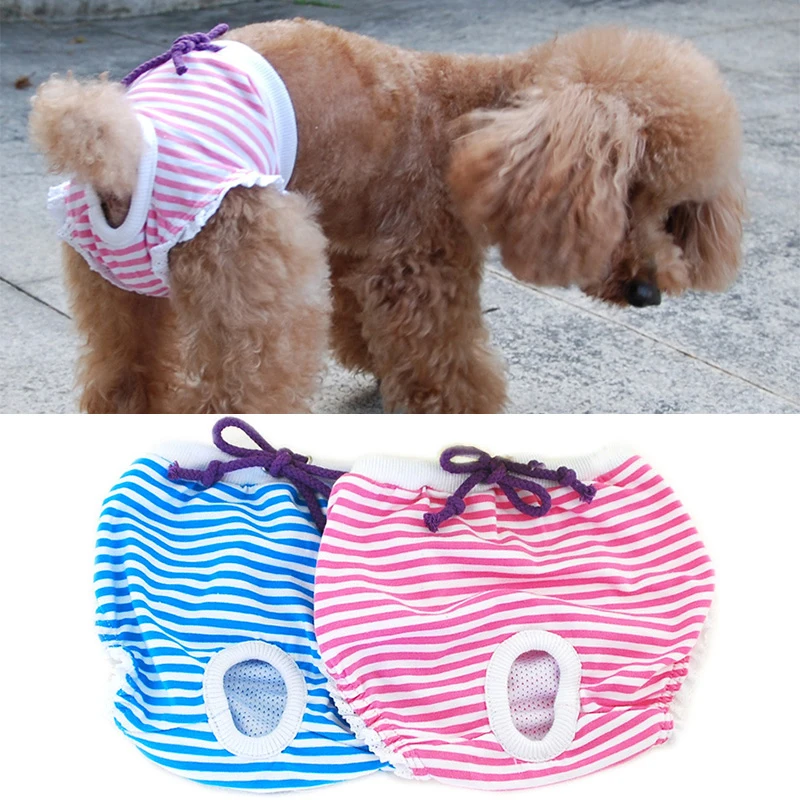 

Cotton Dog Physiological Pants Washable Female Dog Sanitary Shorts Soft Girl Dogs Panties Small Dogs Diaper Pet Underwear