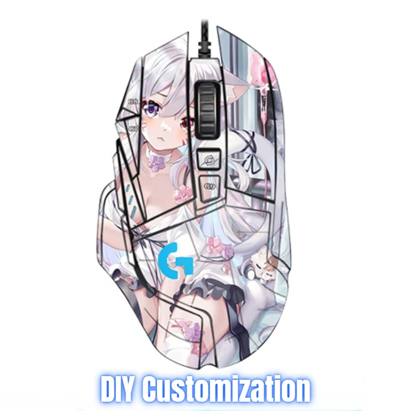 

DIY Mouse Grip Tape For Logitech G502se/KDA/Se Stickers Frosted Anti-slip Anti-dust Anime Beauty Mouse Stickers Customized