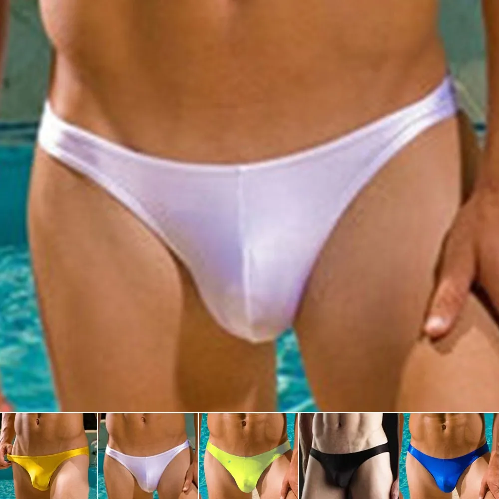 

Men's Low Waist Briefs Swimwear Brand Man Swimming Trunks Beach Short Surfing Lashing Sexy Man Triangular Bikini Swimsuit Thongs