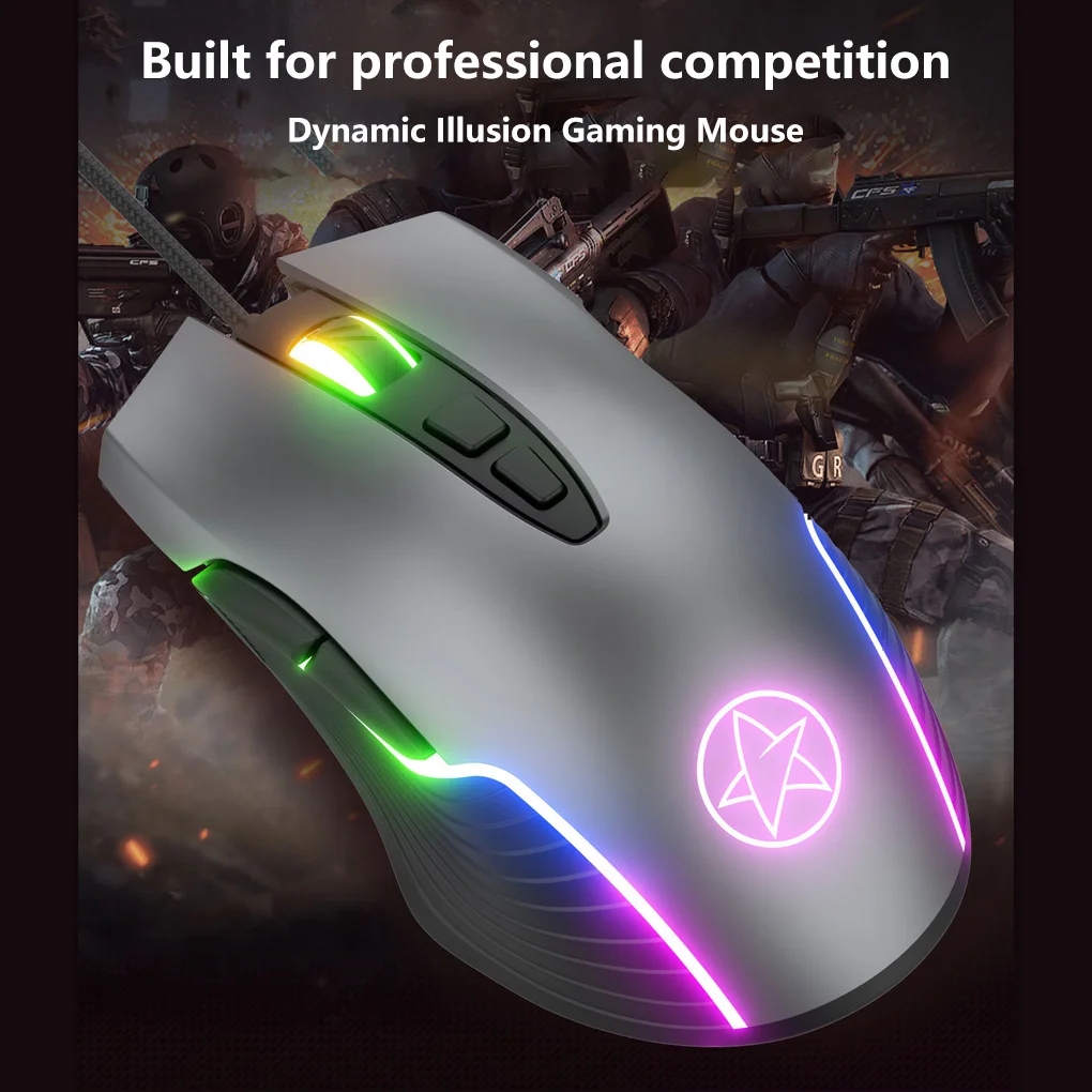 Регулируемая компьютерная RGB-подсветильник ка аксессуары для игровых мышей