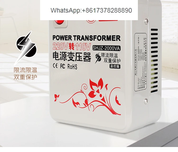 Shunhong 2000 Вт трансформатор 220 В до в Япония США преобразователь напряжения