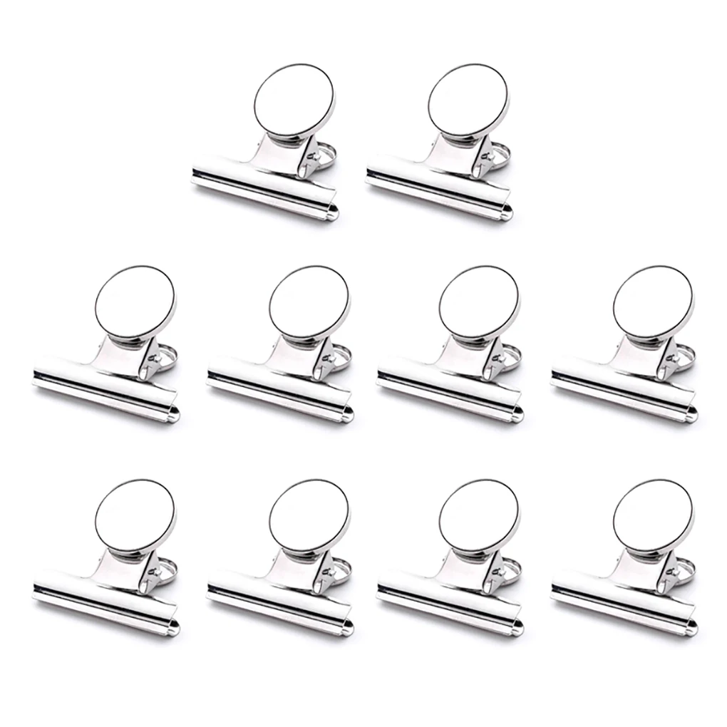 

10pcs Scratch-Free Clip Lodestone Clamp Whiteboard Holders Calendar Clips