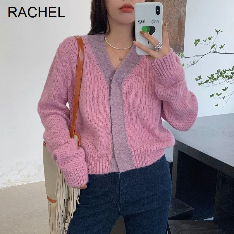 

Женская тонкая трикотажная одежда розового цвета в Корейском стиле