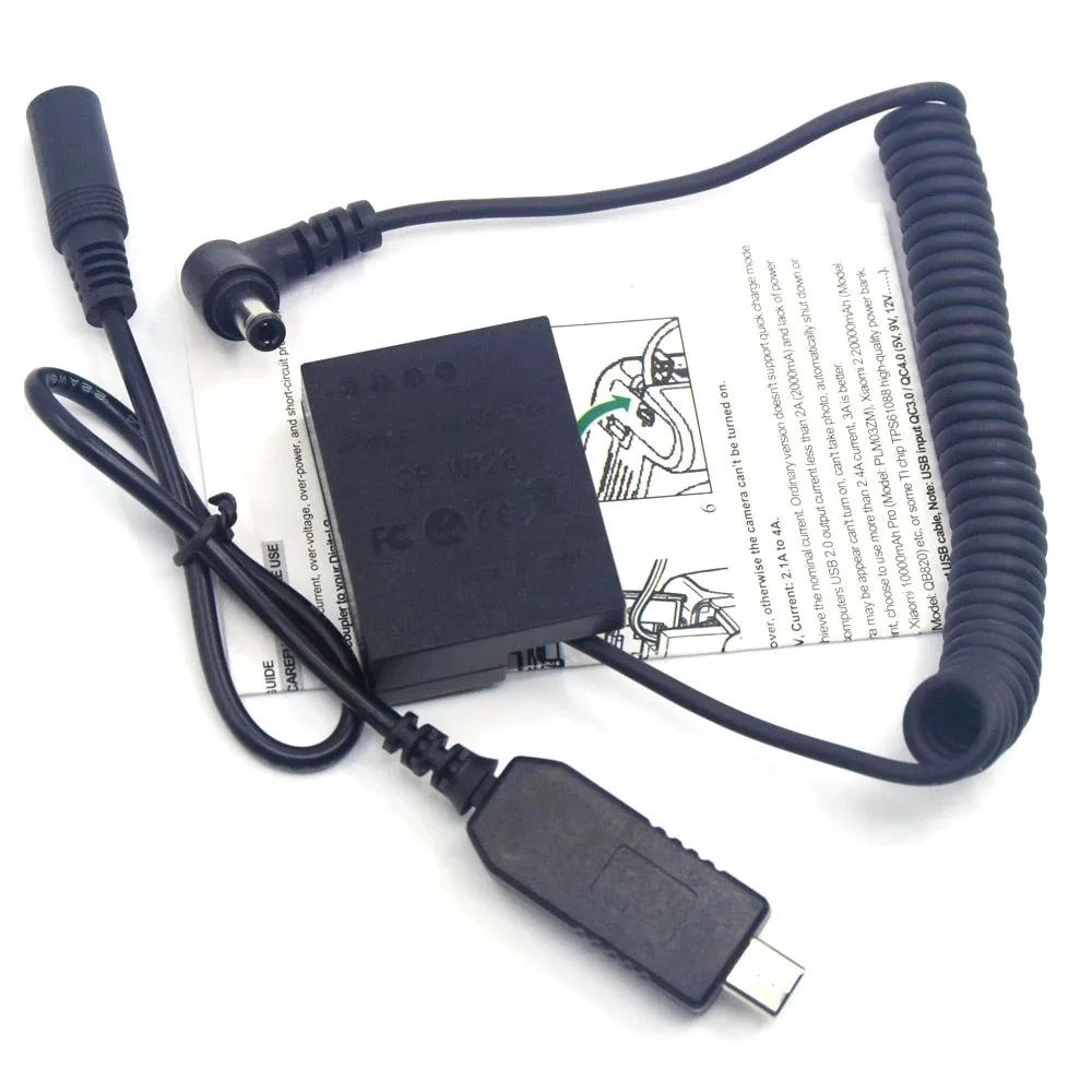 

PD 9V Decoy Digital Display Cable CP-W126 NP-W126 Dummy Battery ​For Fujifilm XA20 XT200 Pro2 Pro3 XT20 XT30 X-M1 X-A2 XT1 XT3