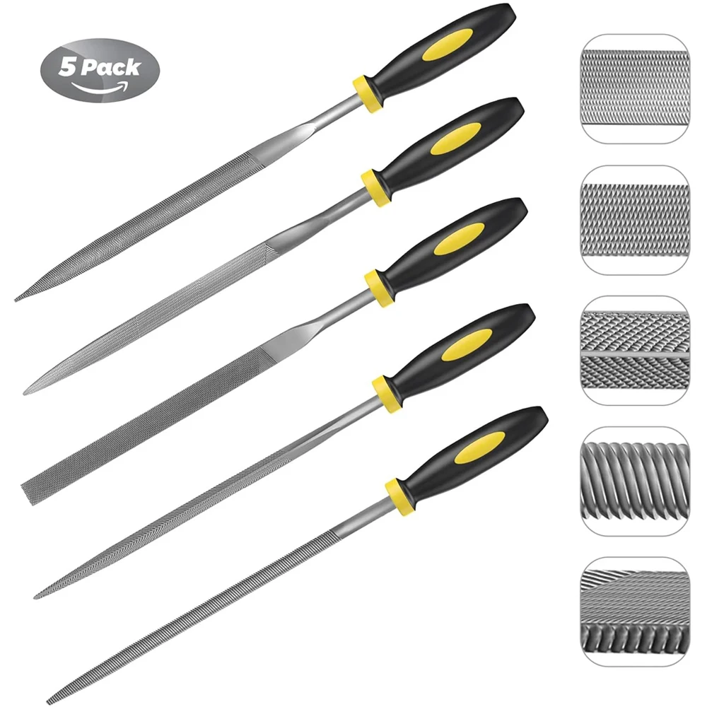

Новый набор игольчатых напильников. Напильники из высокоуглеродистой стали с нескользящими эргономичными ручками для точной напильников на деревянной модели, пластика