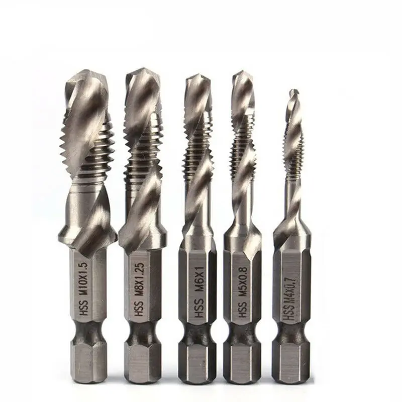 

6 шт., набор сверл из быстрорежущей стали с шестигранным хвостовиком