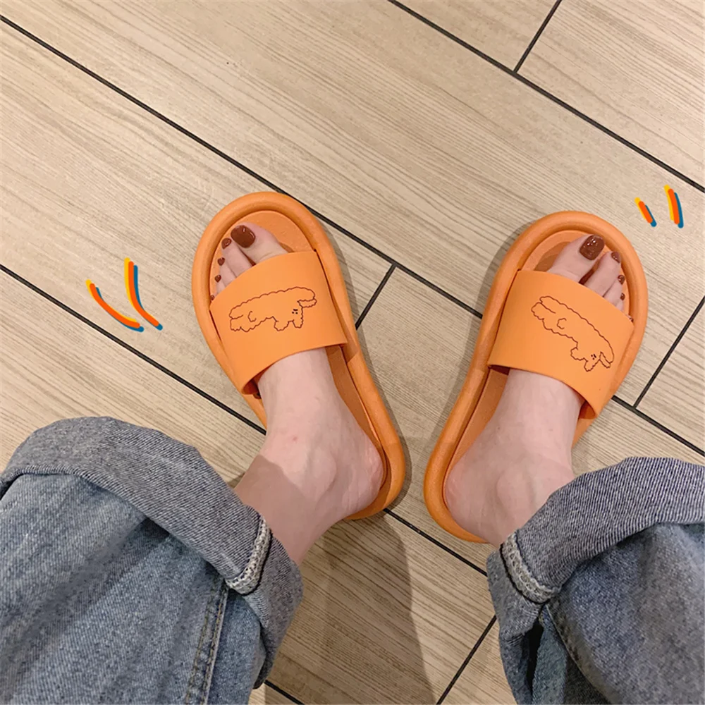 Women's Slippers Summer 2023 Indoors And Outdoors Woman's Antiskid Bathroom Bathing, Flat Bottom Home Sandals 4021 Free Shipping