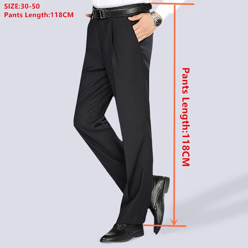 

Брюки деловые мужские прямые, с завышенной талией 118 см, размеры 44/46/48/50