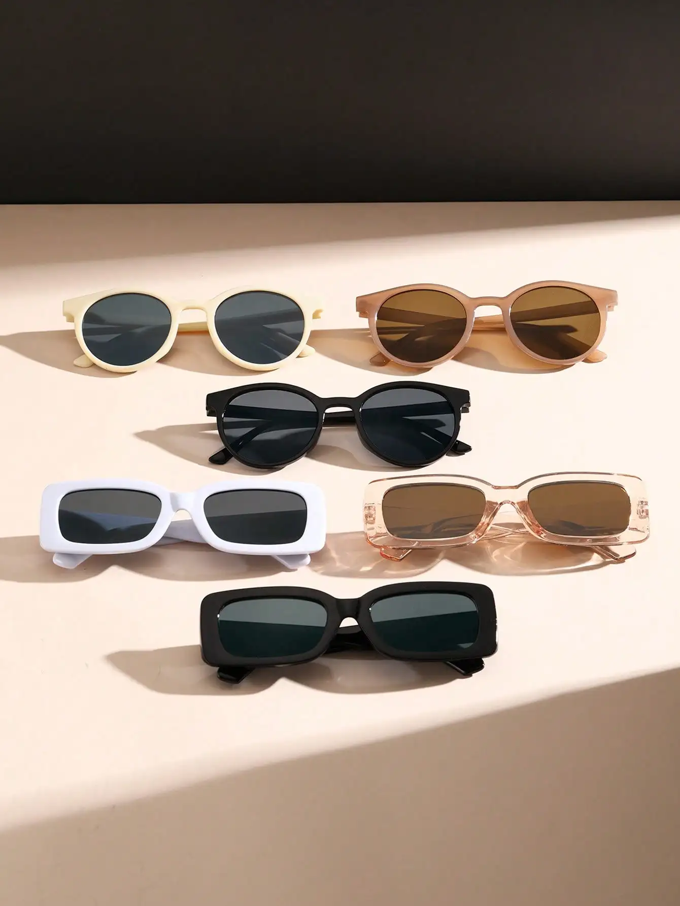 Комплект Из 6 Модных Солнцезащитных Очков Унисекс