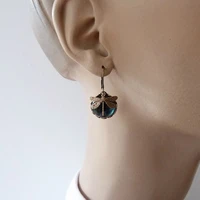 round insect womans drop earrings vintage dragonfly jewelry bohemian kawaii eardrop summer popularity accessories dangler gift