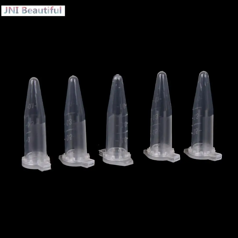 

0.5 ML Centrifuge Vial Snap Cap Container for Laboratory Sample Specimen Lab Supplies 50pcs Clear Micro Plastic Test Tube