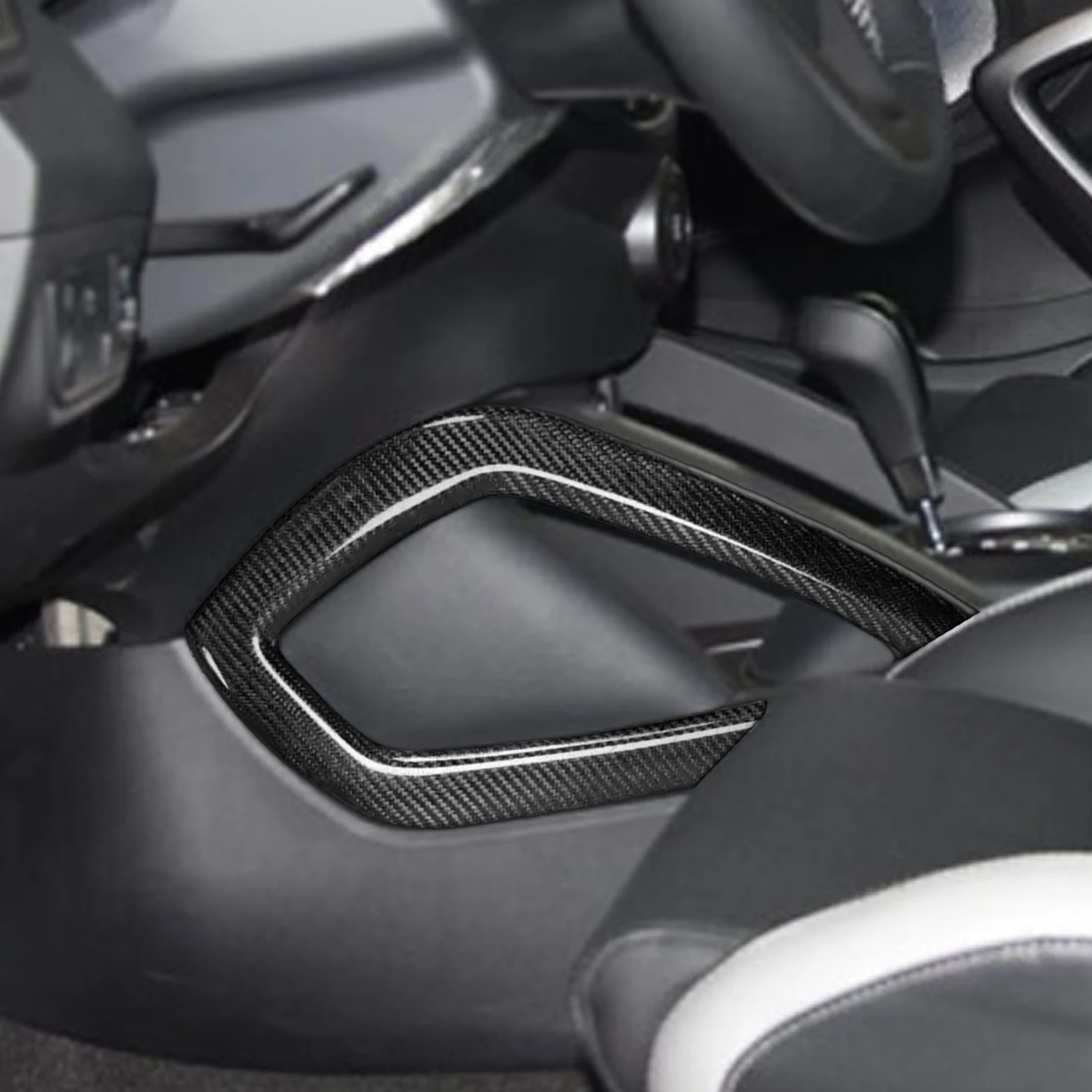 Для Hyundai Veloster 2011-2017 настоящее углеродное волокно переключатель передач обе