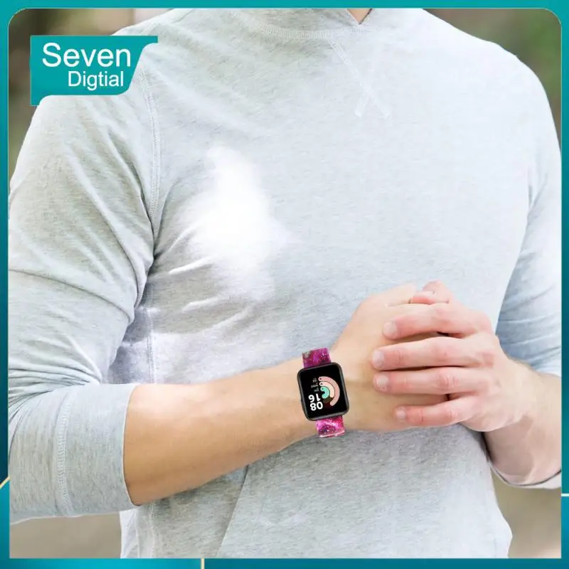 

Smart Accessories Sweatproof Replacement Watchband Waterproof Printed Strap Thickened Wristband For Mi Watch Lite