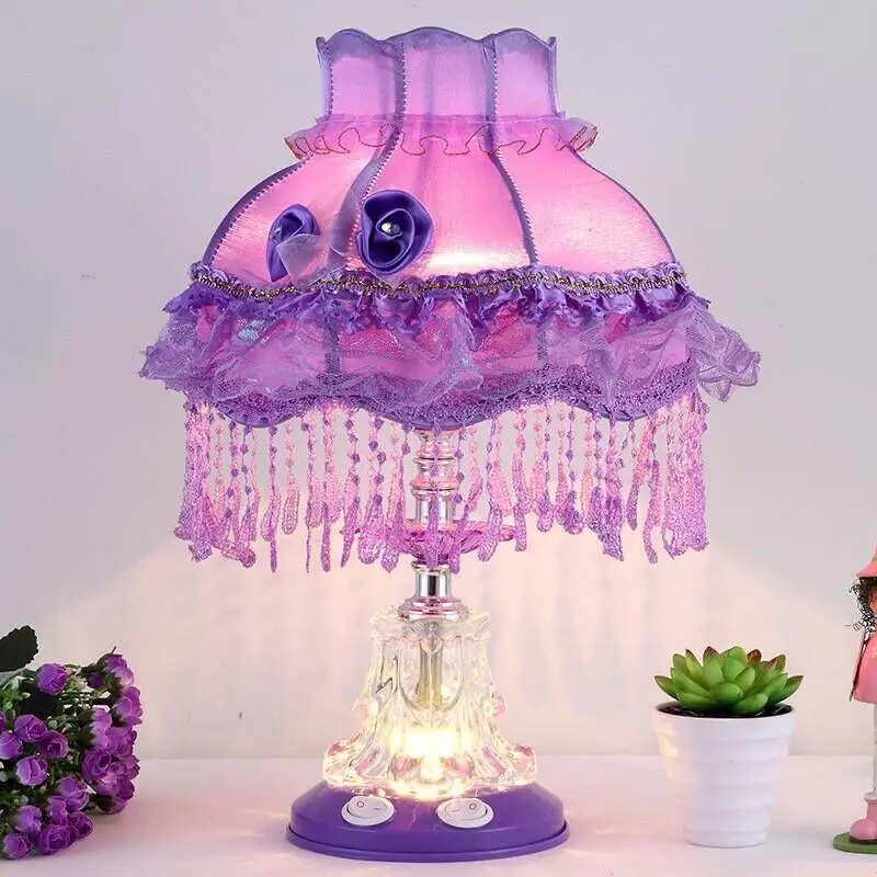 Европейская прикроватная декоративная настольная лампа милая девушка дети